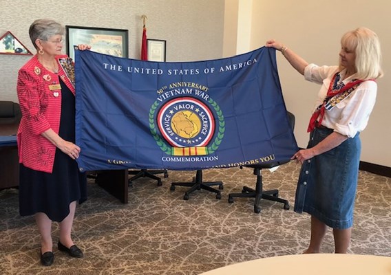 Honorary Partner ceremony for AR VVA Chapter 184 by the Gilbert Marshall Chapter NSDAR.